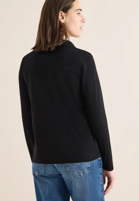 Shirt mit Hemdkragen Black