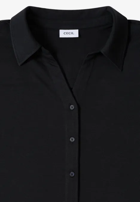Shirt mit Hemdkragen Black