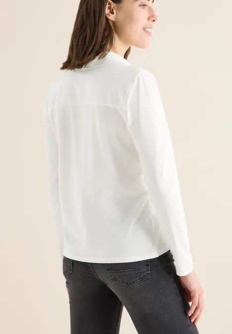 Shirt mit Hemdkragen vanilla white