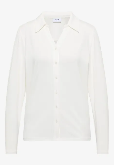 Shirt mit Hemdkragen vanilla white