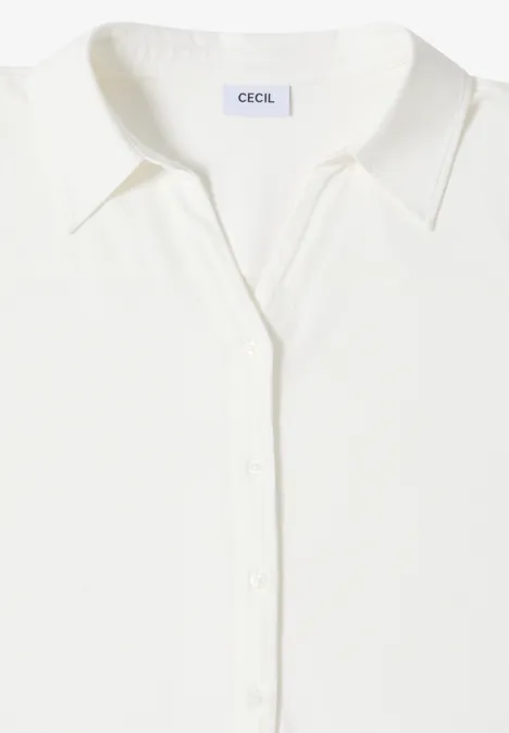 Shirt mit Hemdkragen vanilla white