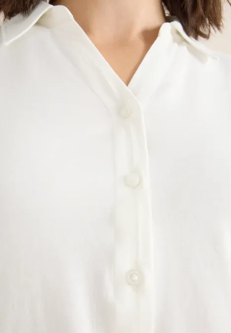 Shirt mit Hemdkragen vanilla white