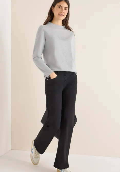 Shirt met glitter tekst null