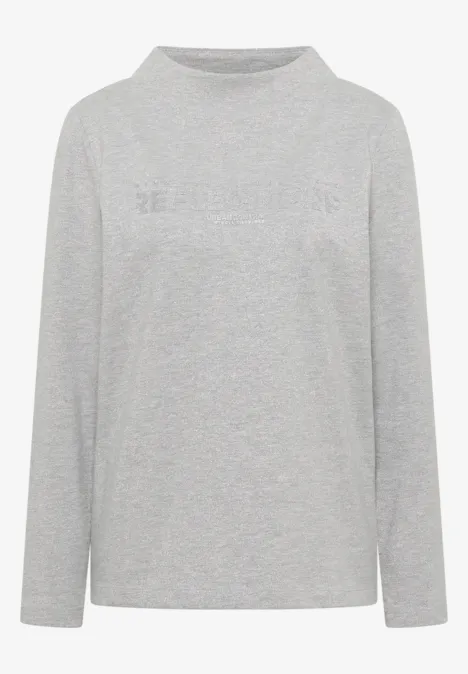 Shirt met glitter tekst null