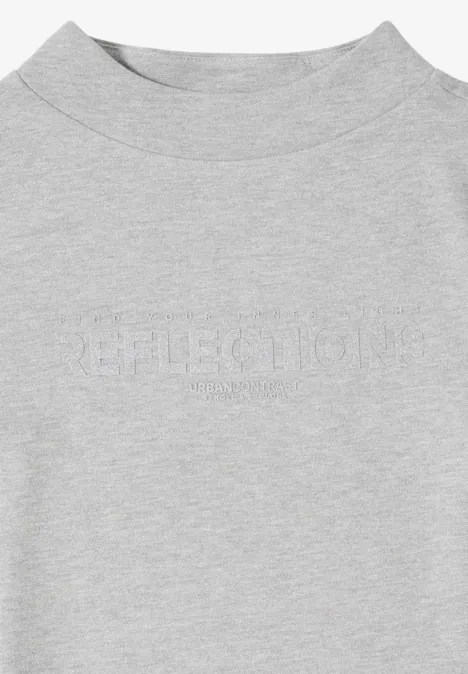 Shirt met glitter tekst null