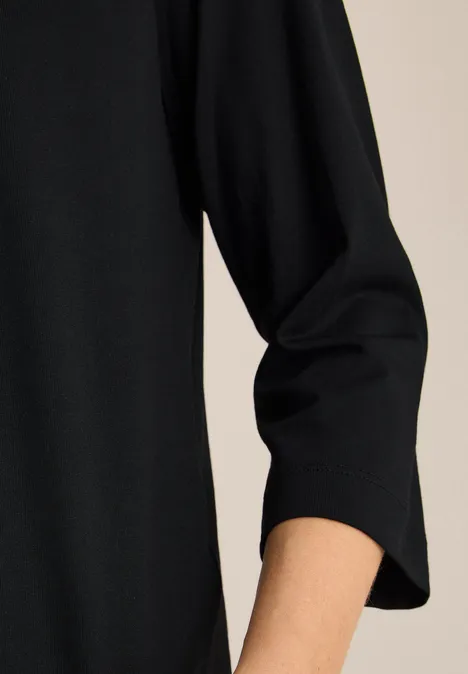 Shirt mit Glitzer-Wording Black