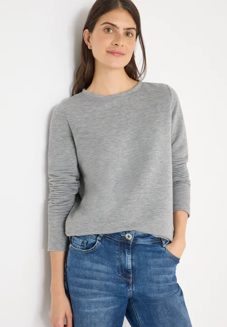 Glitzer Ottoman Shirt luna grey melange