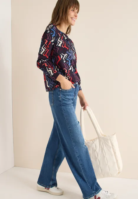 Gemustertes Tunika-Shirt black multi