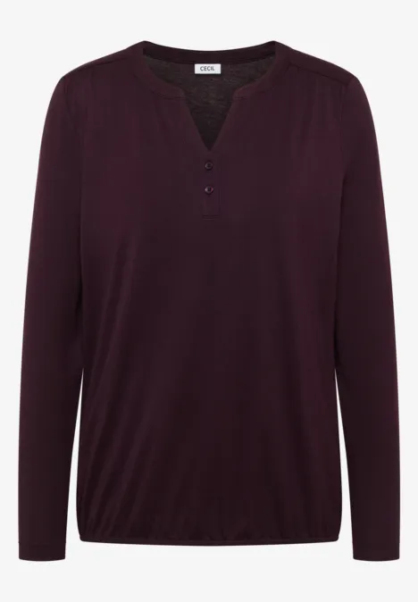 Shirt im Tunika-Look eggplant red