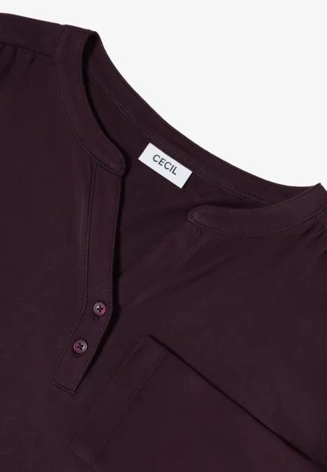 Shirt im Tunika-Look eggplant red