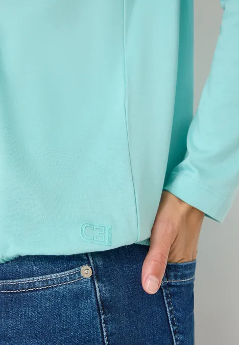 Shirt im Tunika-Look sea foam blue