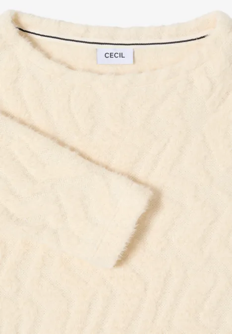 Federgrarn Jacquard Shirt creamy white