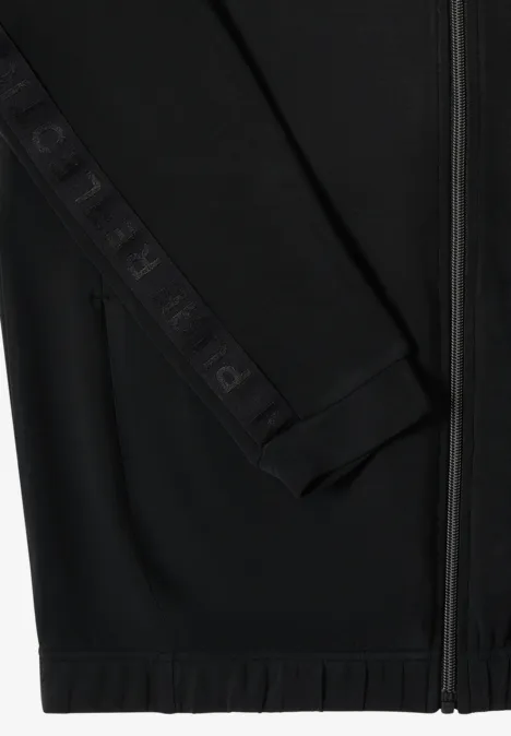 Zacht jack met getapet detail Black