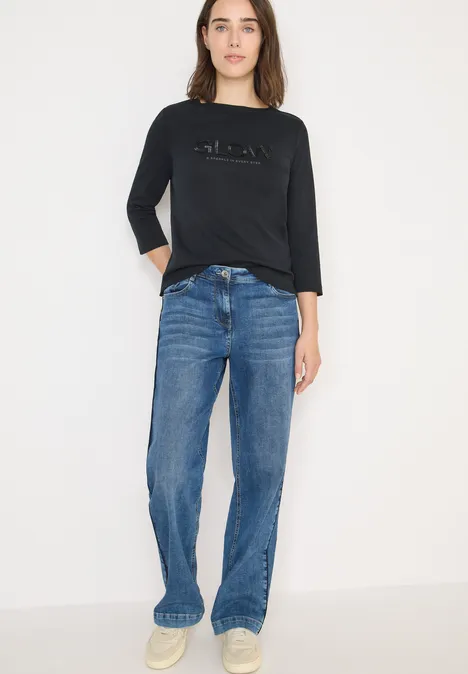 Shirt mit Wording Black Shirt mit Wording Black