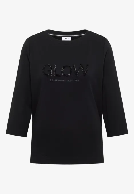 Shirt mit Wording Black Shirt mit Wording Black