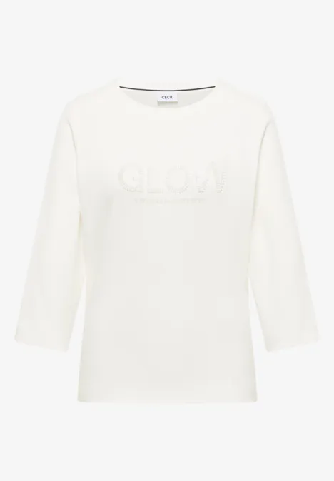 Shirt mit Wording vanilla white Shirt mit Wording vanilla white