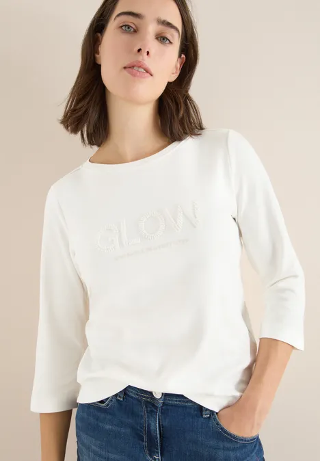 Shirt mit Wording vanilla white Shirt mit Wording vanilla white