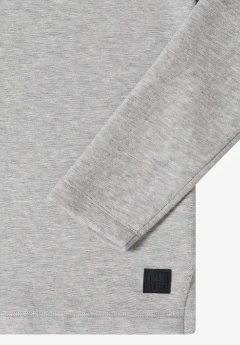 Softes Piquée Shirt luna grey melange Softes Piquée Shirt luna grey melange