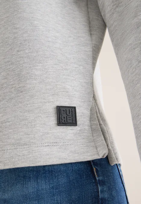 Softes Piquée Shirt luna grey melange Softes Piquée Shirt luna grey melange