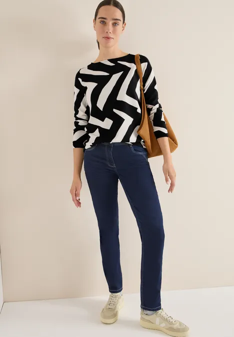 Ottoman Shirt mit Muster light greige Ottoman Shirt mit Muster light greige