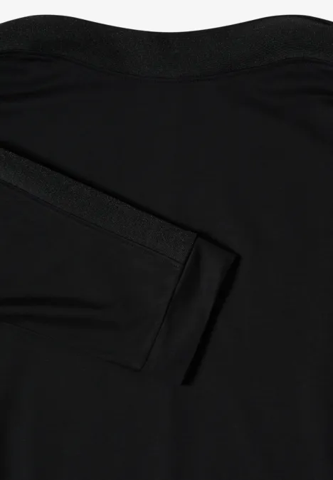 Batwing shirt met tape Black