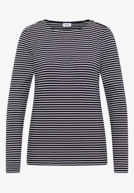 Gestreept shirt urban dark blue Gestreept shirt urban dark blue