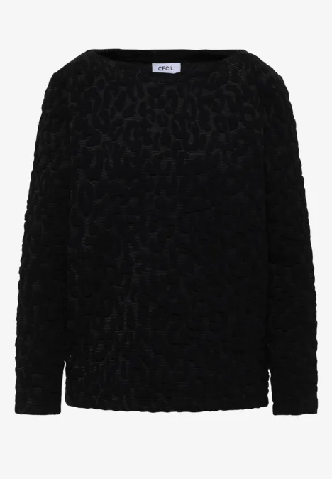 Leo jacquard shirt Black Leo jacquard shirt Black