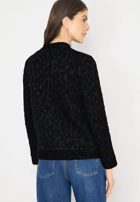 Leo jacquard jas Black Leo jacquard jas Black