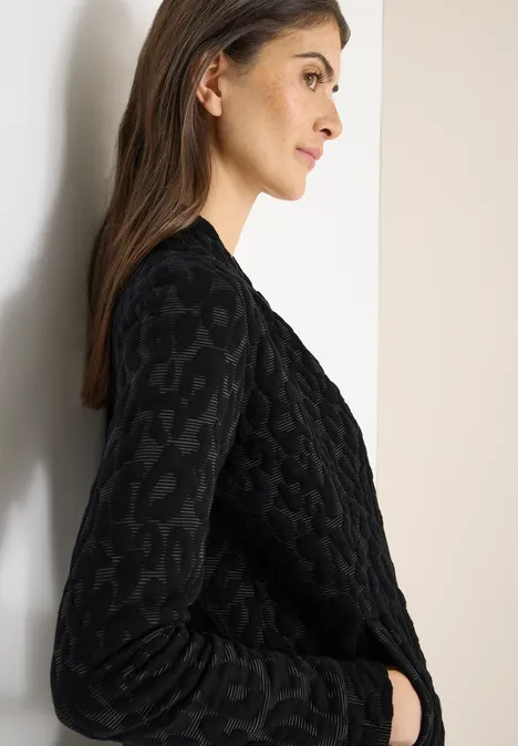 Leo jacquard jas Black Leo jacquard jas Black