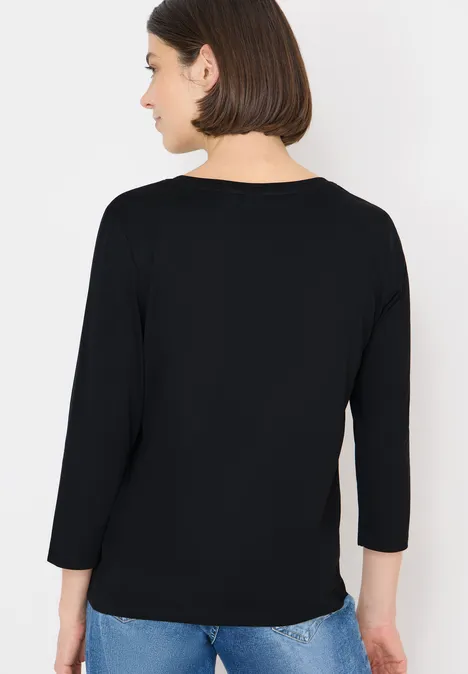 Shirt met edelstenen Black
