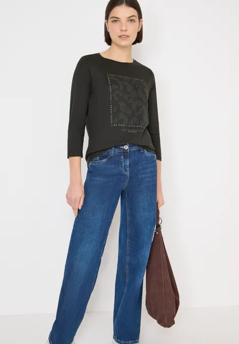 Shirt met edelstenen null