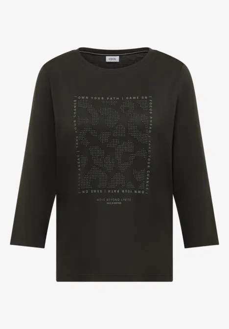 Shirt met edelstenen null