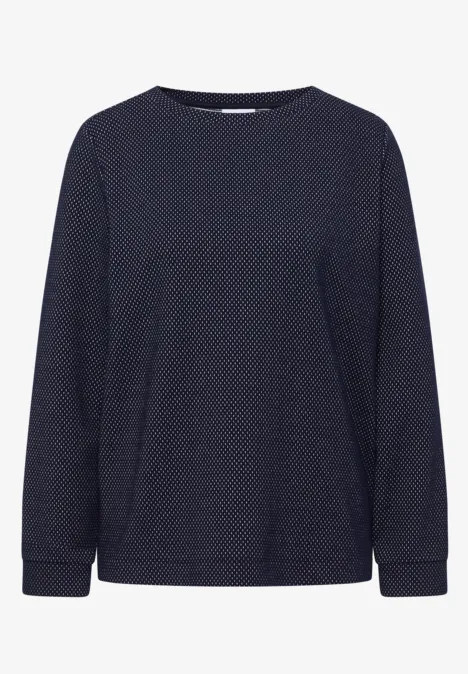 Shirt met structuur in twee kleuren universal blue