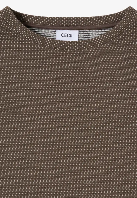 Shirt met structuur in twee kleuren null