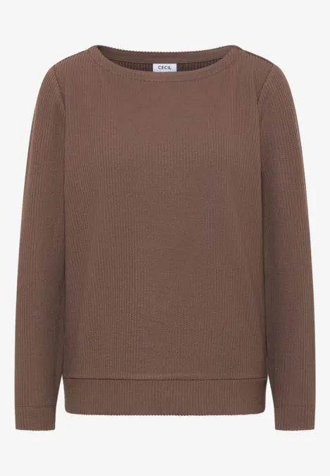 T-shirt à motifs structurés urban taupe T-shirt à motifs structurés urban taupe