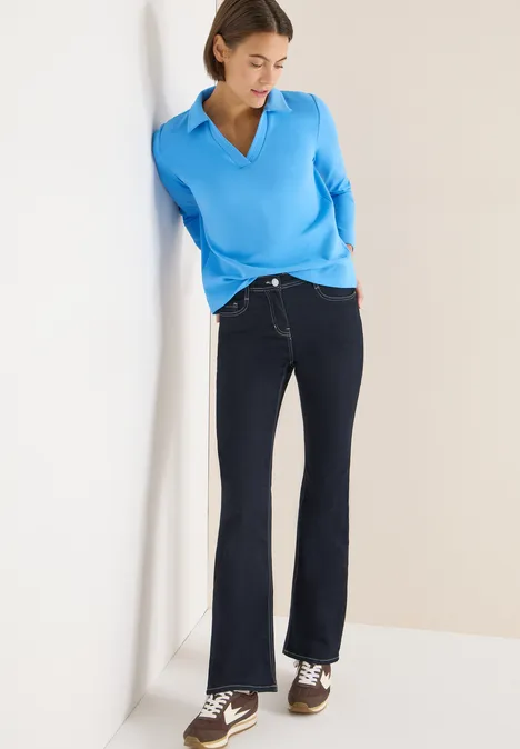 Polo en couleur unie fountain blue