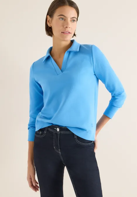 Polo en couleur unie fountain blue