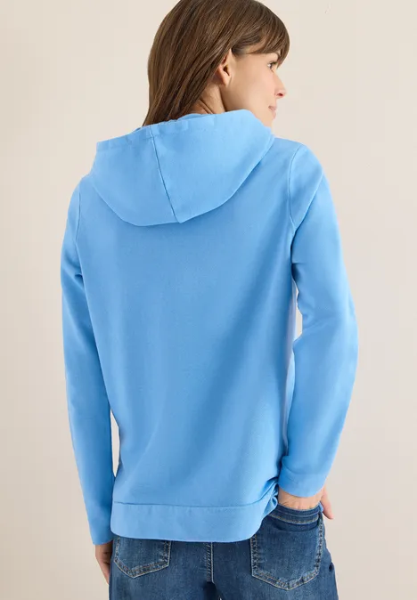 Hoodie met edelstenen fountain blue