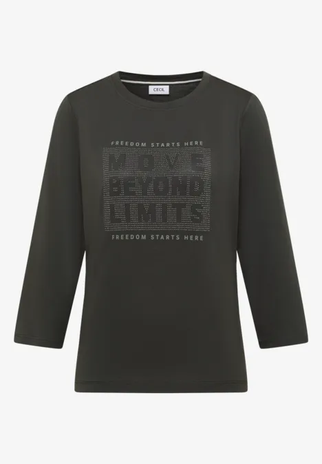 Shirt met edelstenen null