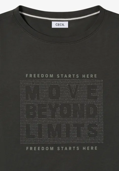 Shirt met edelstenen null