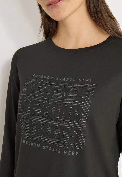 Shirt met edelstenen null