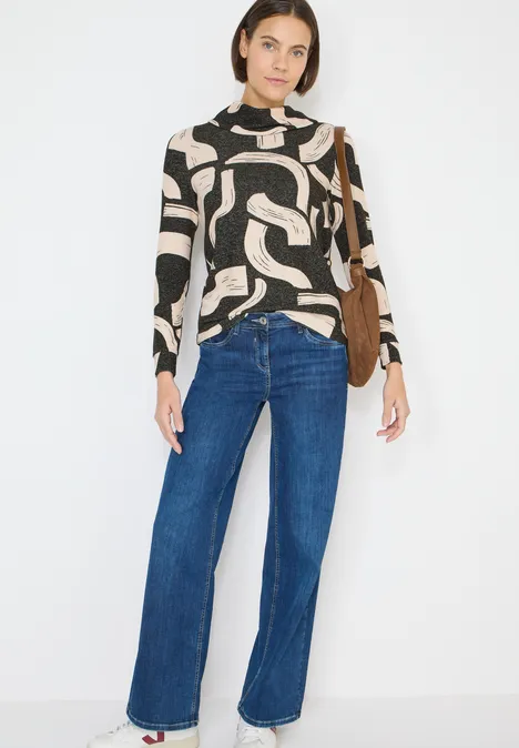 T-shirt à motifs mélangés raw khaki melange