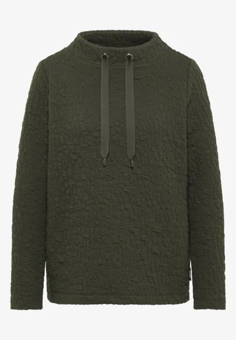 Chemise Jacquard Funnel Neck raw khaki