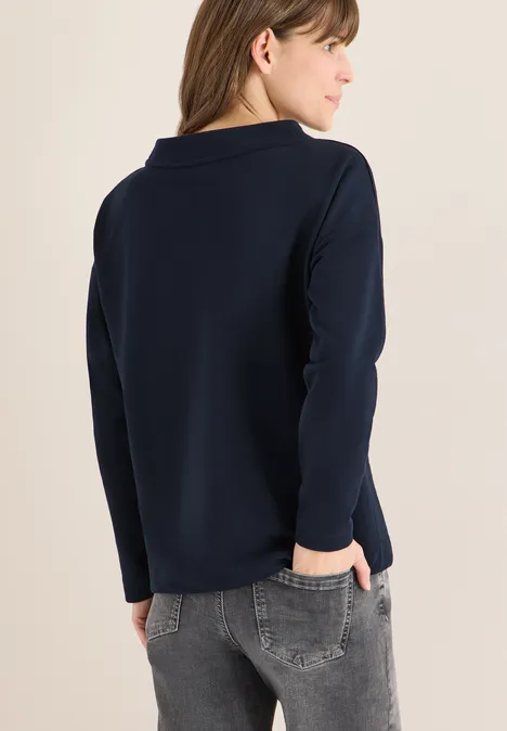 Shirt met borduursel universal blue