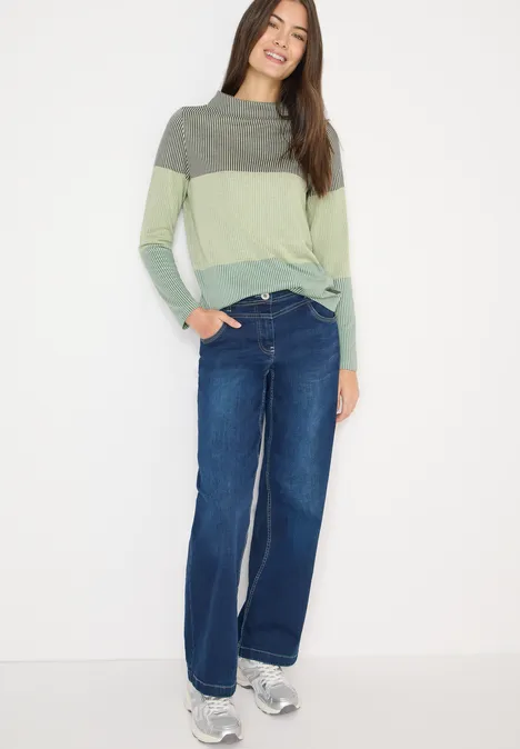 Chemise jacquard Colorblock raw khaki