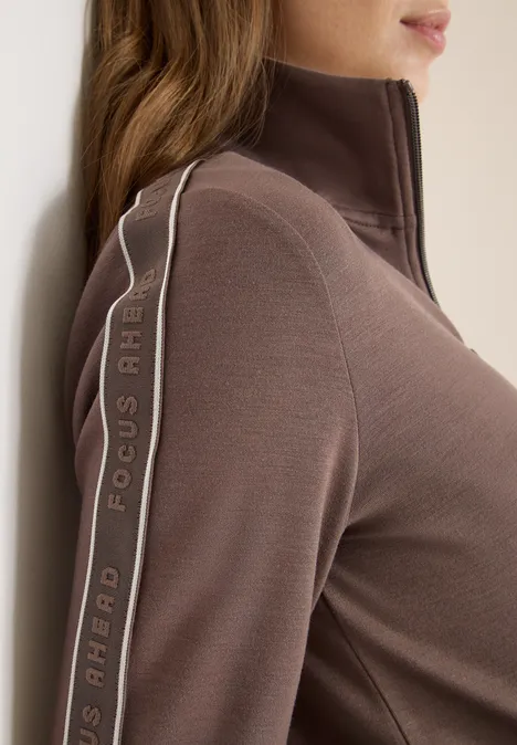 Jacke mit Tape urban taupe Jacke mit Tape urban taupe