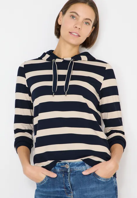 Sweat à capuche rayé universal blue