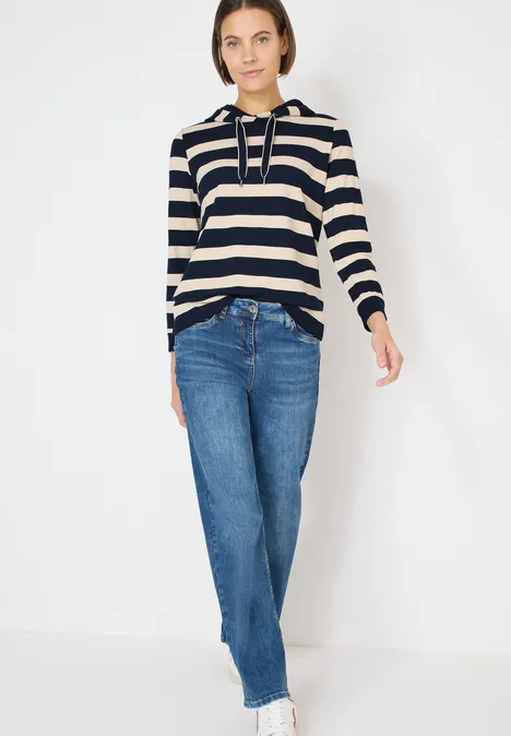 Sweat à capuche rayé universal blue