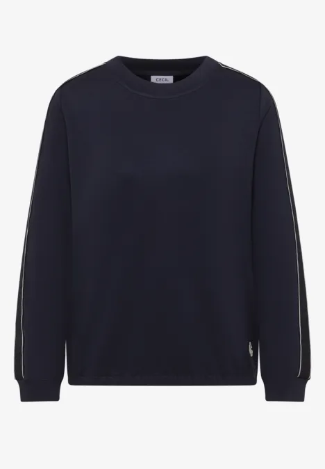 Shirt met tape details universal blue Shirt met tape details universal blue