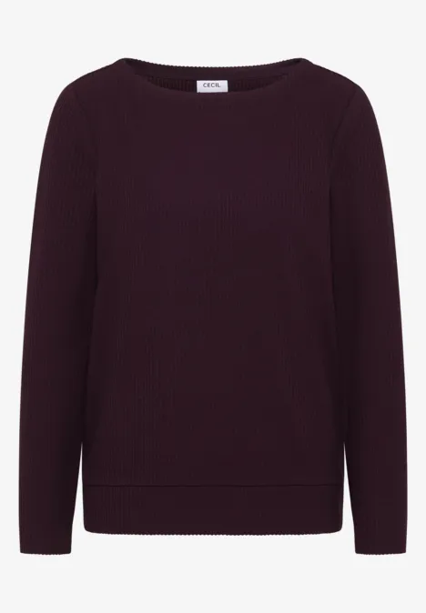 T-shirt à manches longues structuré eggplant red T-shirt à manches longues structuré eggplant red